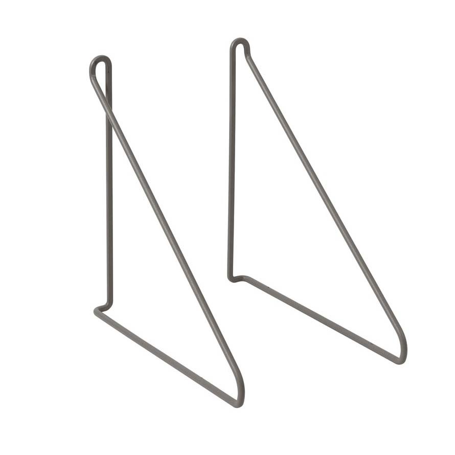 Panola hyllykonsoli, 2-pakkaus Steel gray (tummanharmaa)