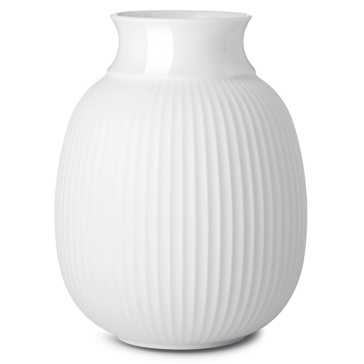 Lyngby Curve maljakko 17,5 cm Valkoinen