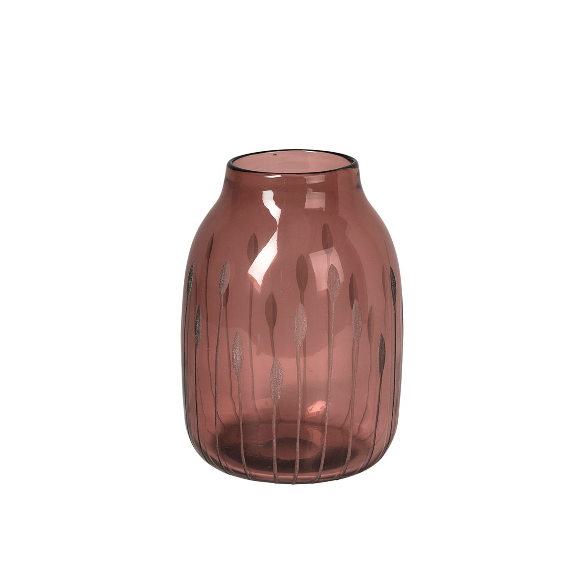 Shape maljakko 22 cm Plum wine (punainen)