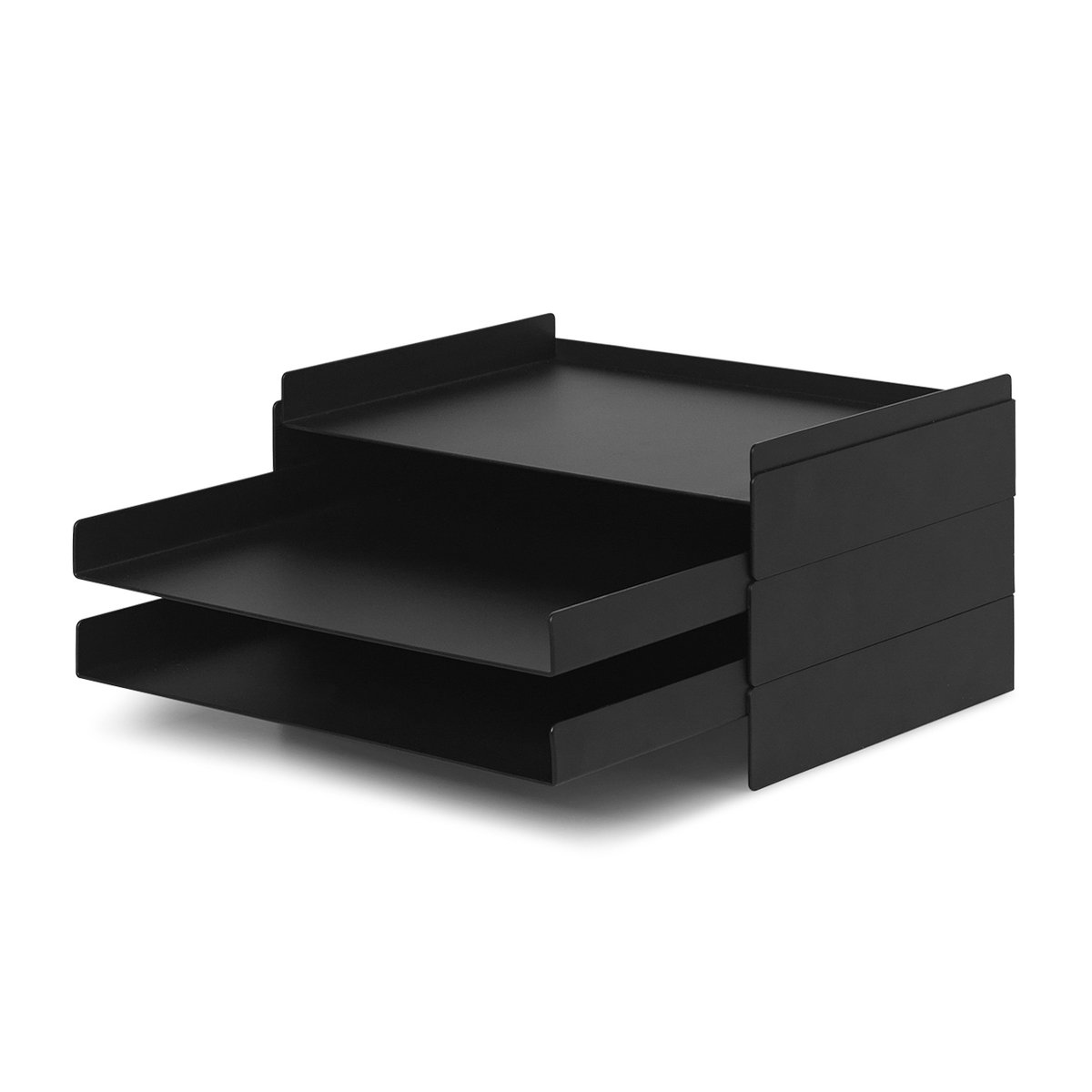 2x2 Organiser paperihyllykkö Musta