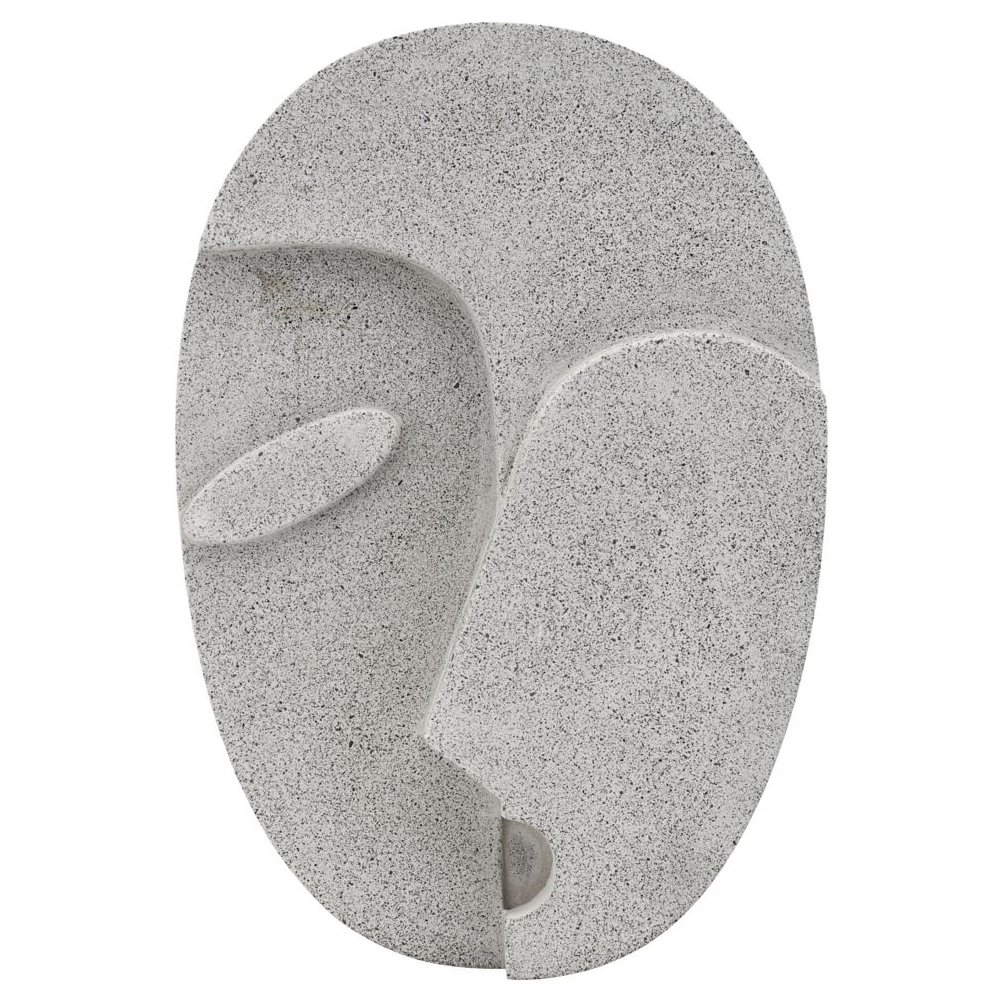 Face seinäkoriste, 32 cm Harmaa