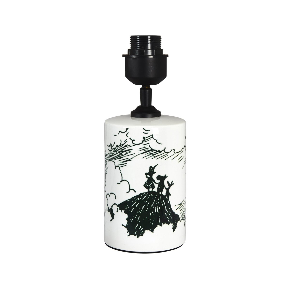 Moomin The Storm lampunjalka 27 cm Musta