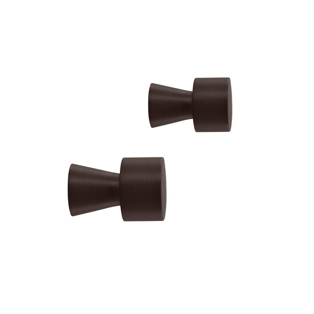Pin koukku, 2-pakkaus Ruskea