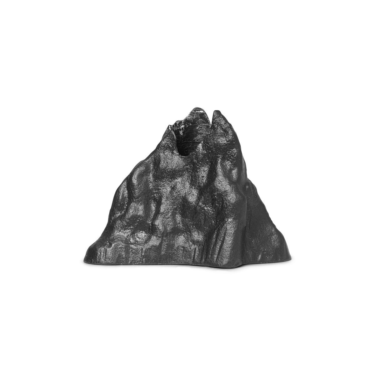 Stone kynttilänjalka 6,8 cm Musta alumiini