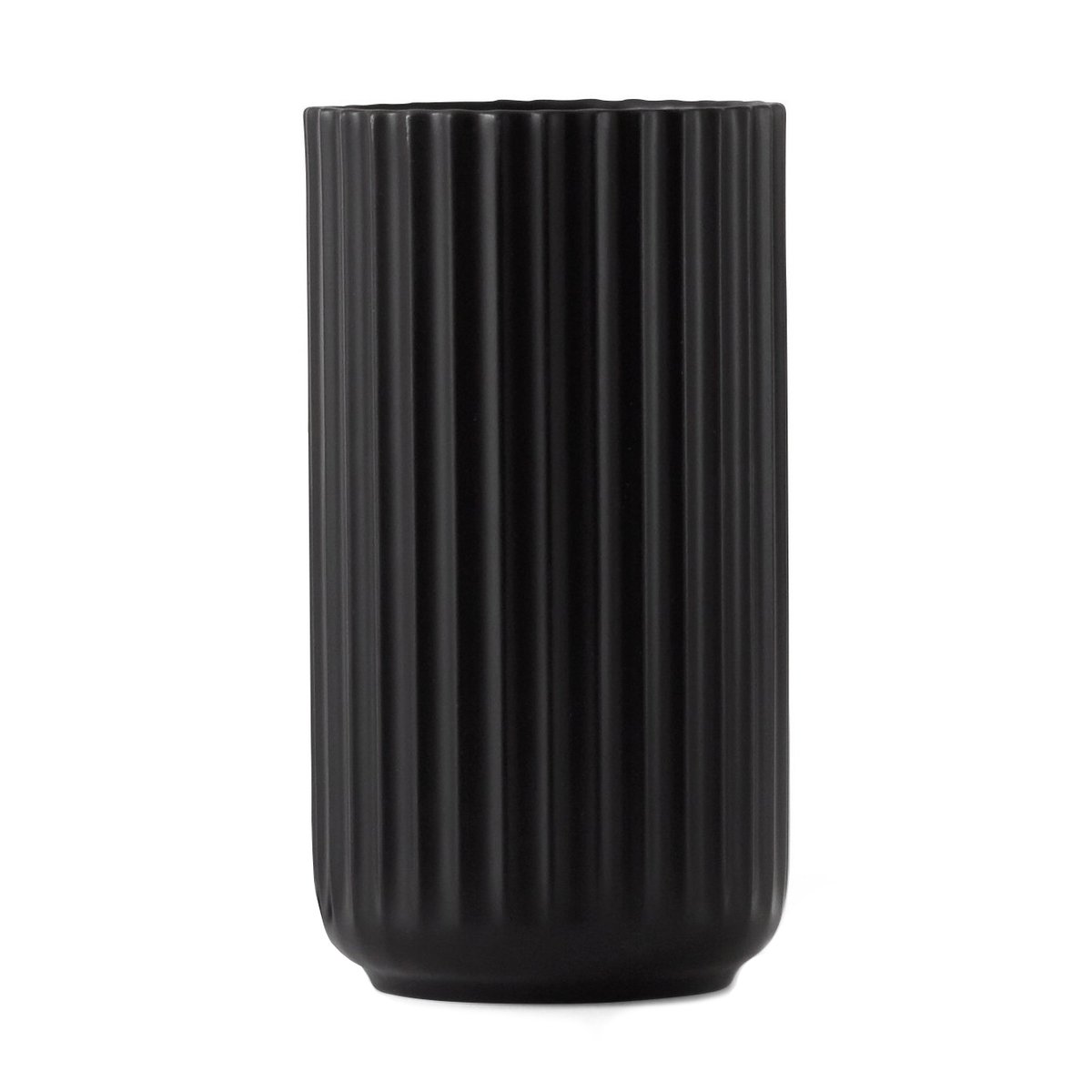 Lyngby maljakko musta matta 15 cm