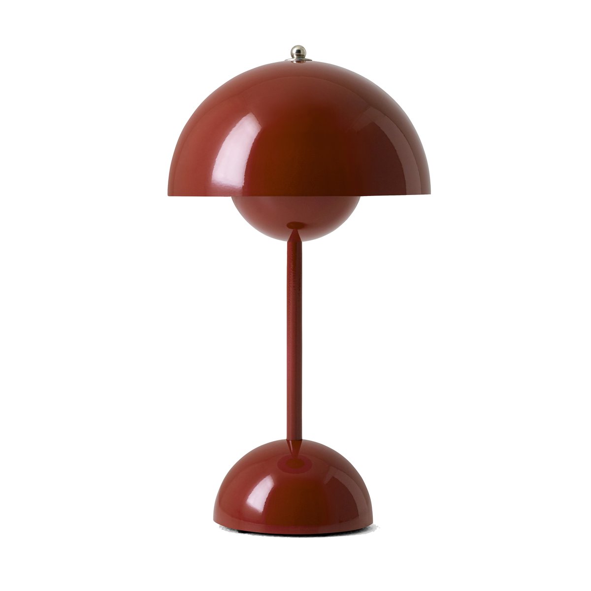 Flowerpot kannettava pöytävalaisin VP9 Red brown
