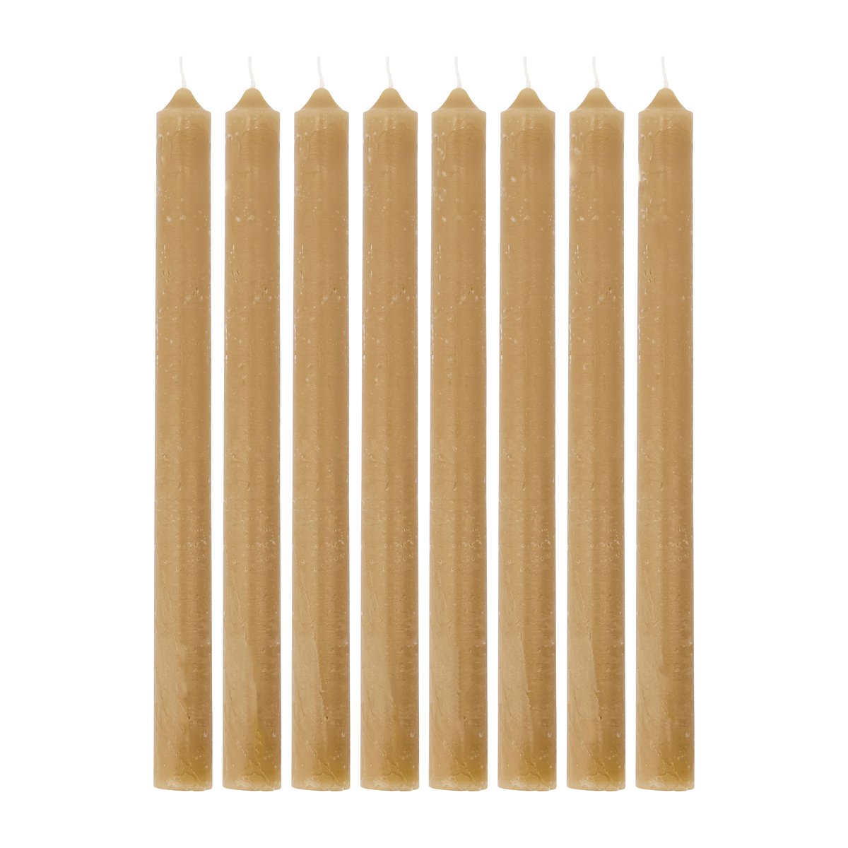 Rustic Wax kynttilä 25 cm 8-pack Camel