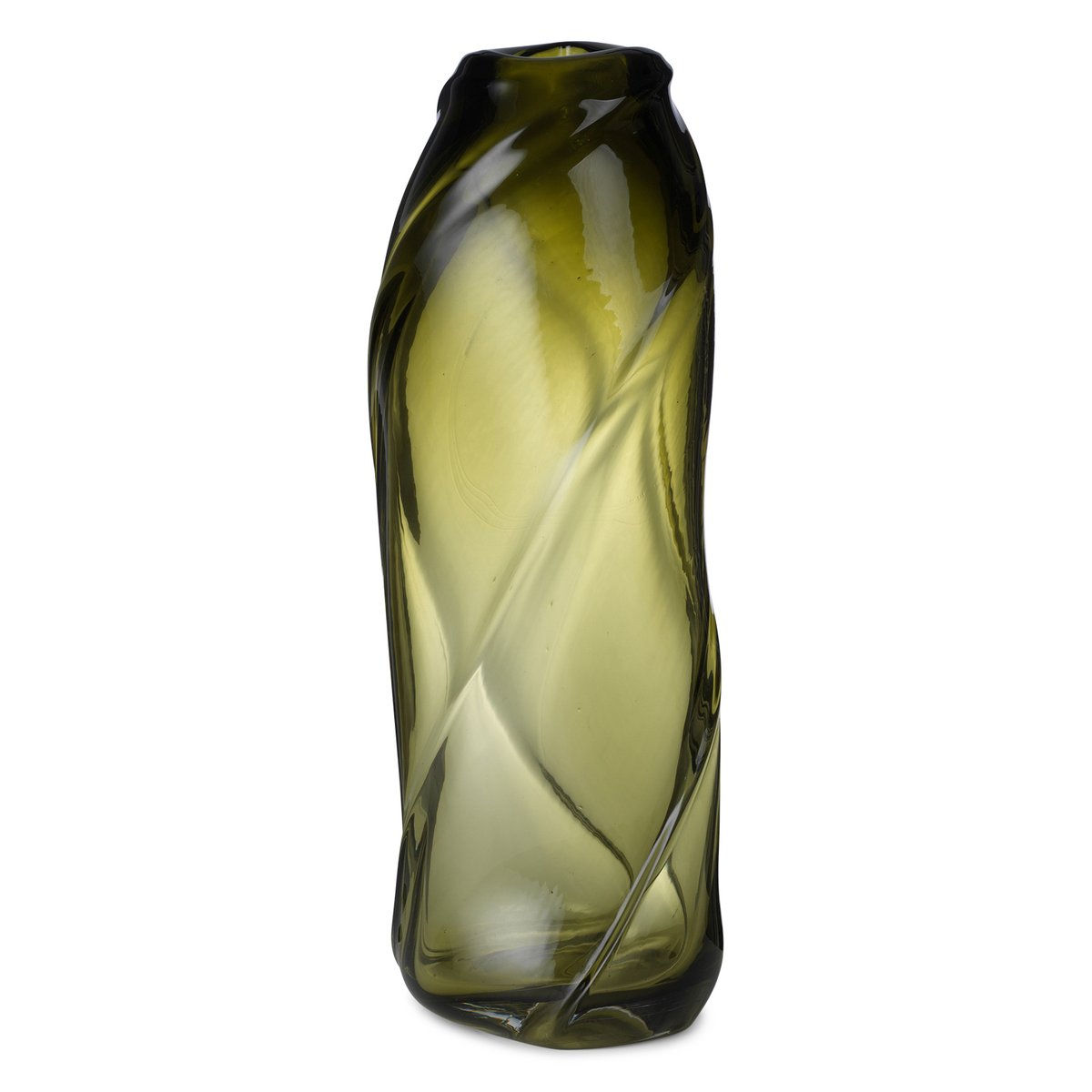 Water Swirl -maljakko Moss green