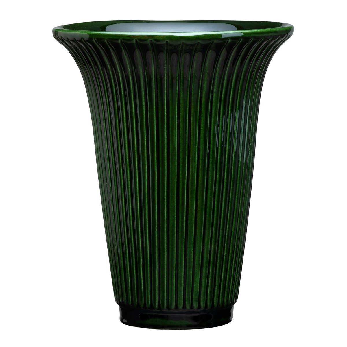 Daisy maljakko lasitettu 20 cm Vihreä