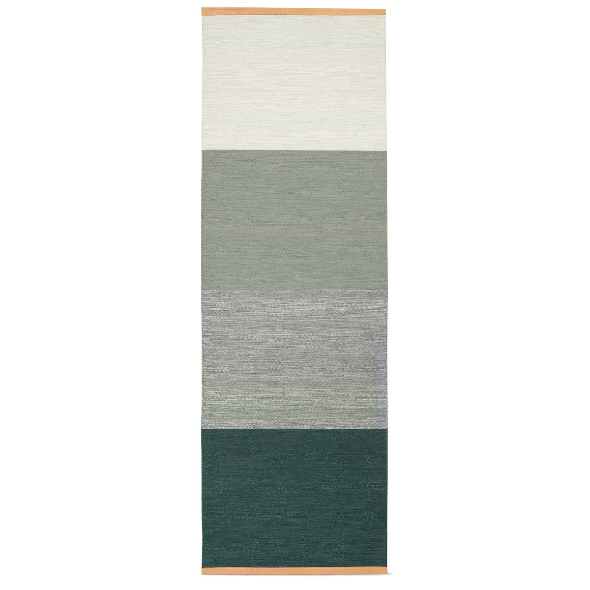 Fields matto 80x250 cm Vihreä-harmaa