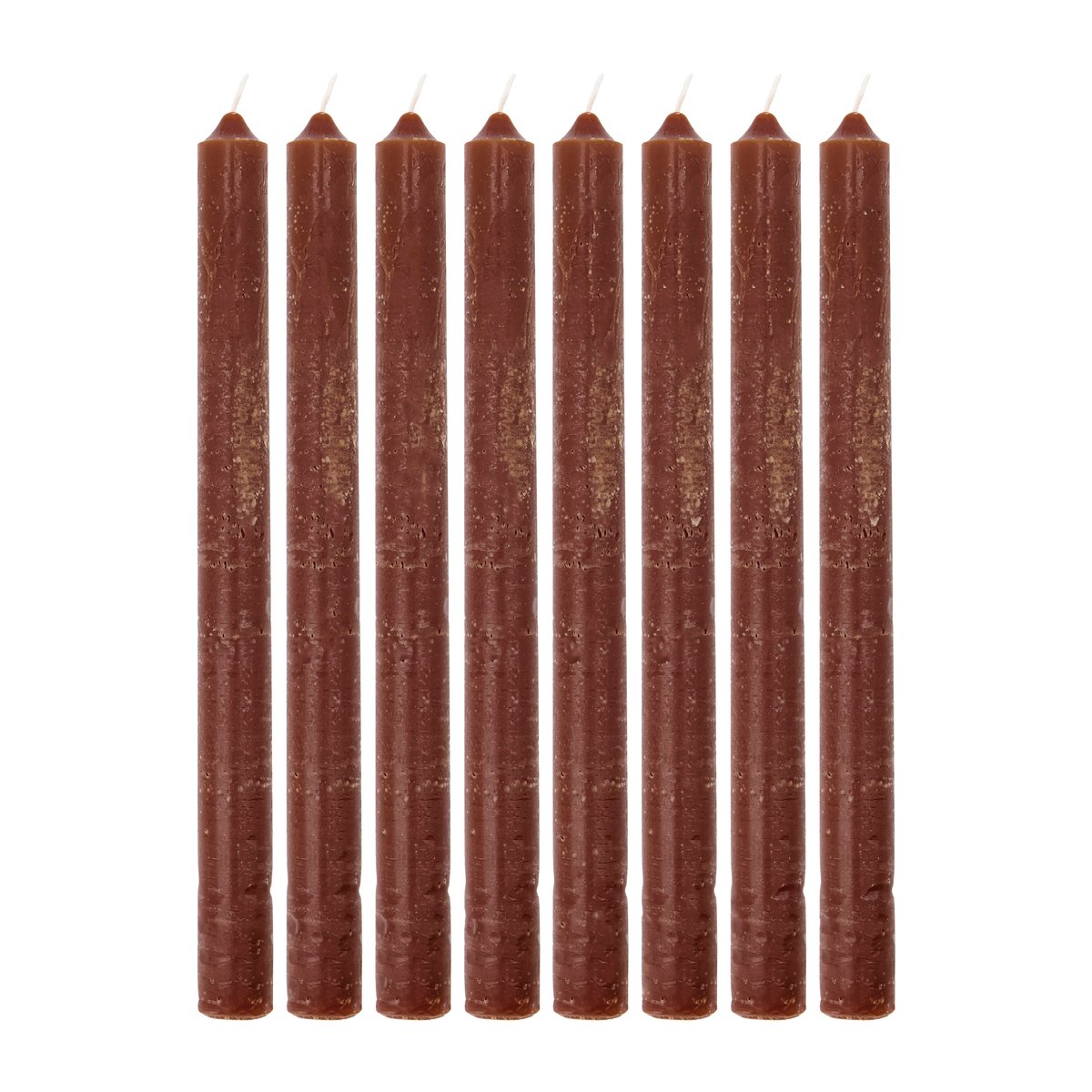 Rustic Wax kynttilä 25 cm 8-pack Cognac