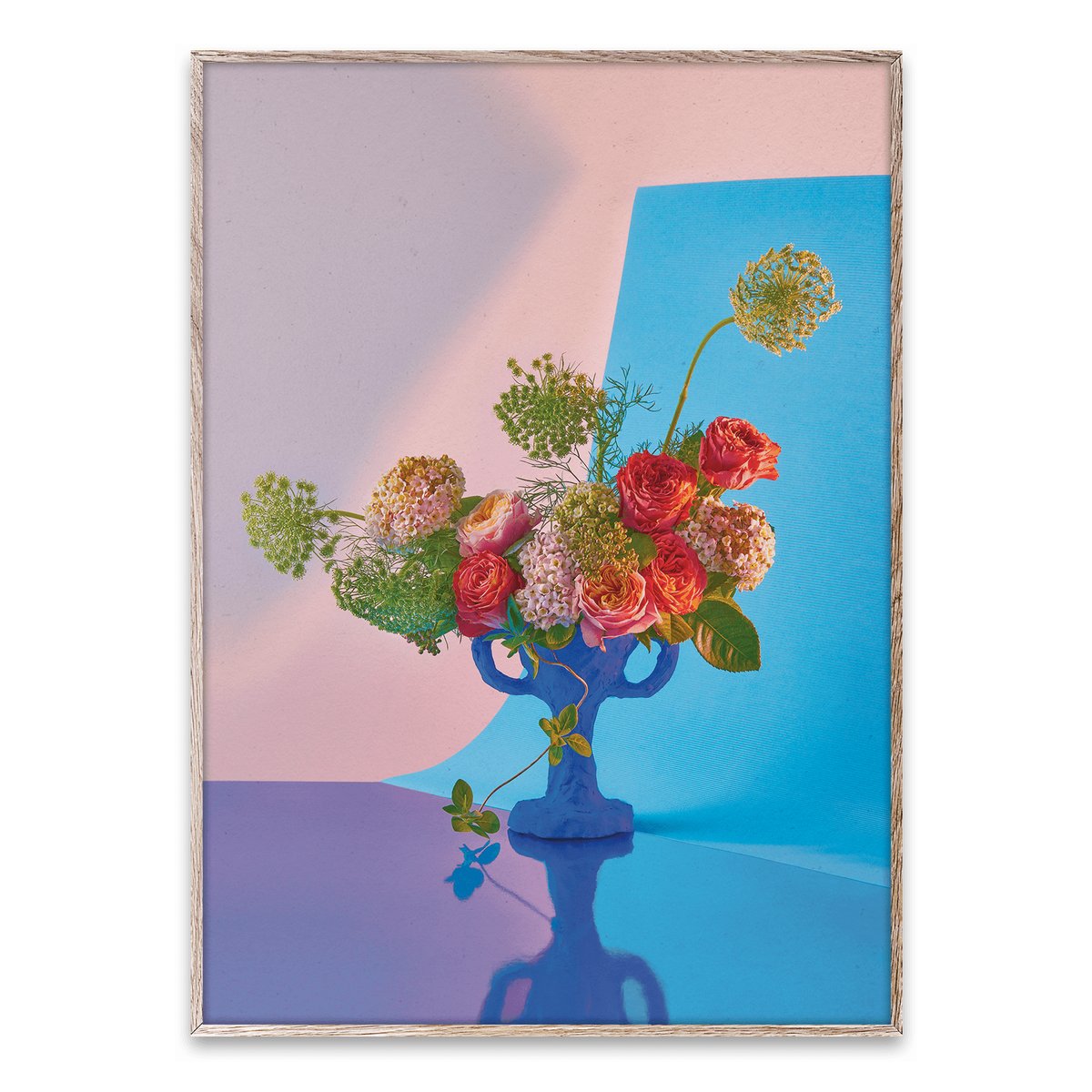Bloom 02 cyan -juliste 50x70 cm