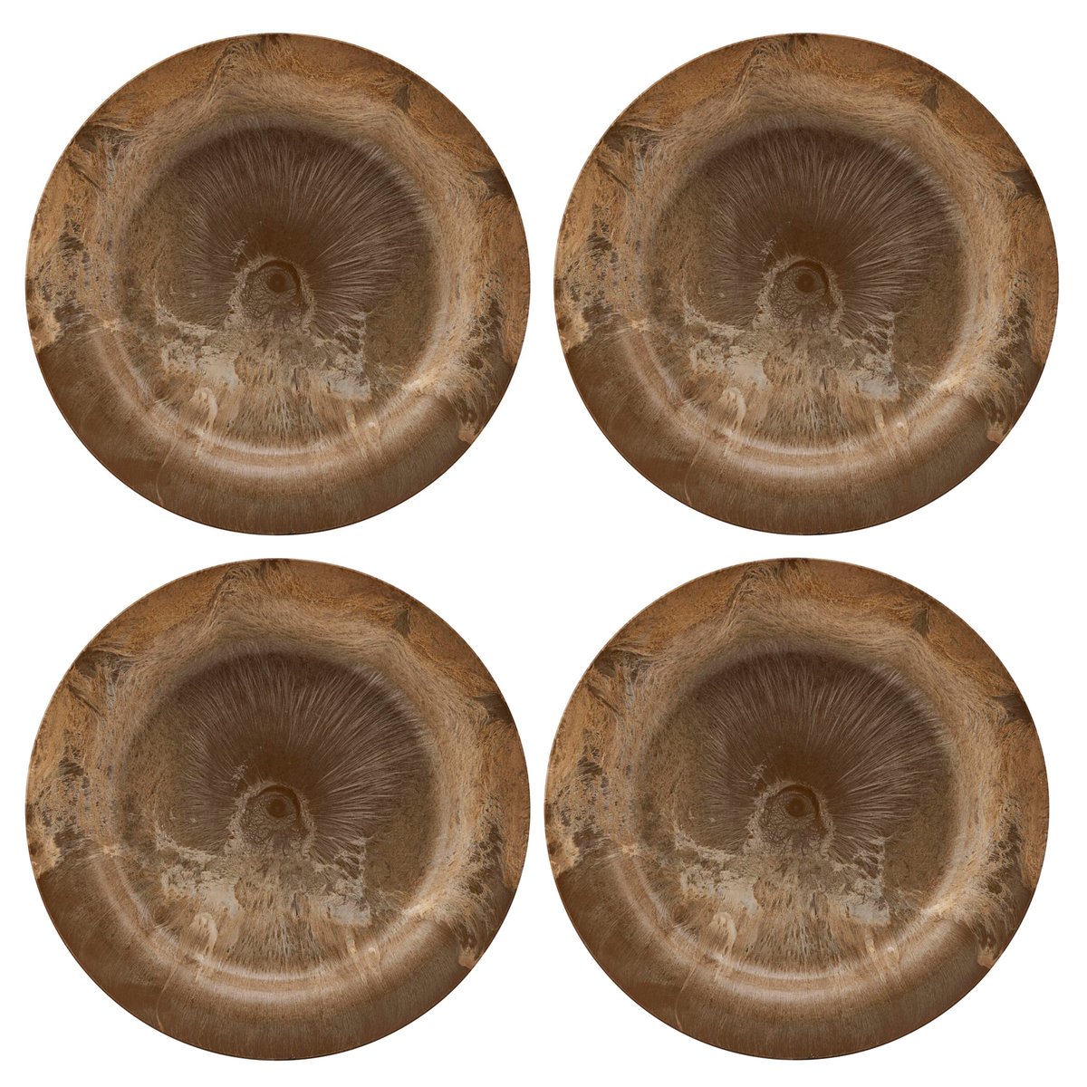 Serveur lautanen 24 cm, 4-pakkaus Kulta