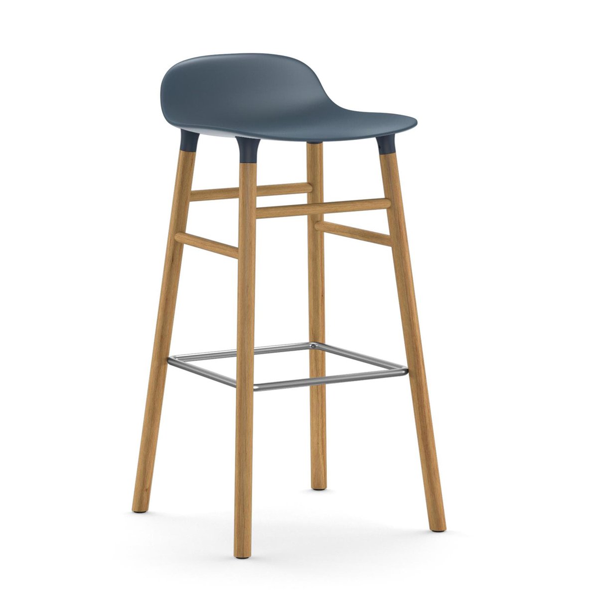 Form Chair baarijakkara Jalat tammea sininen