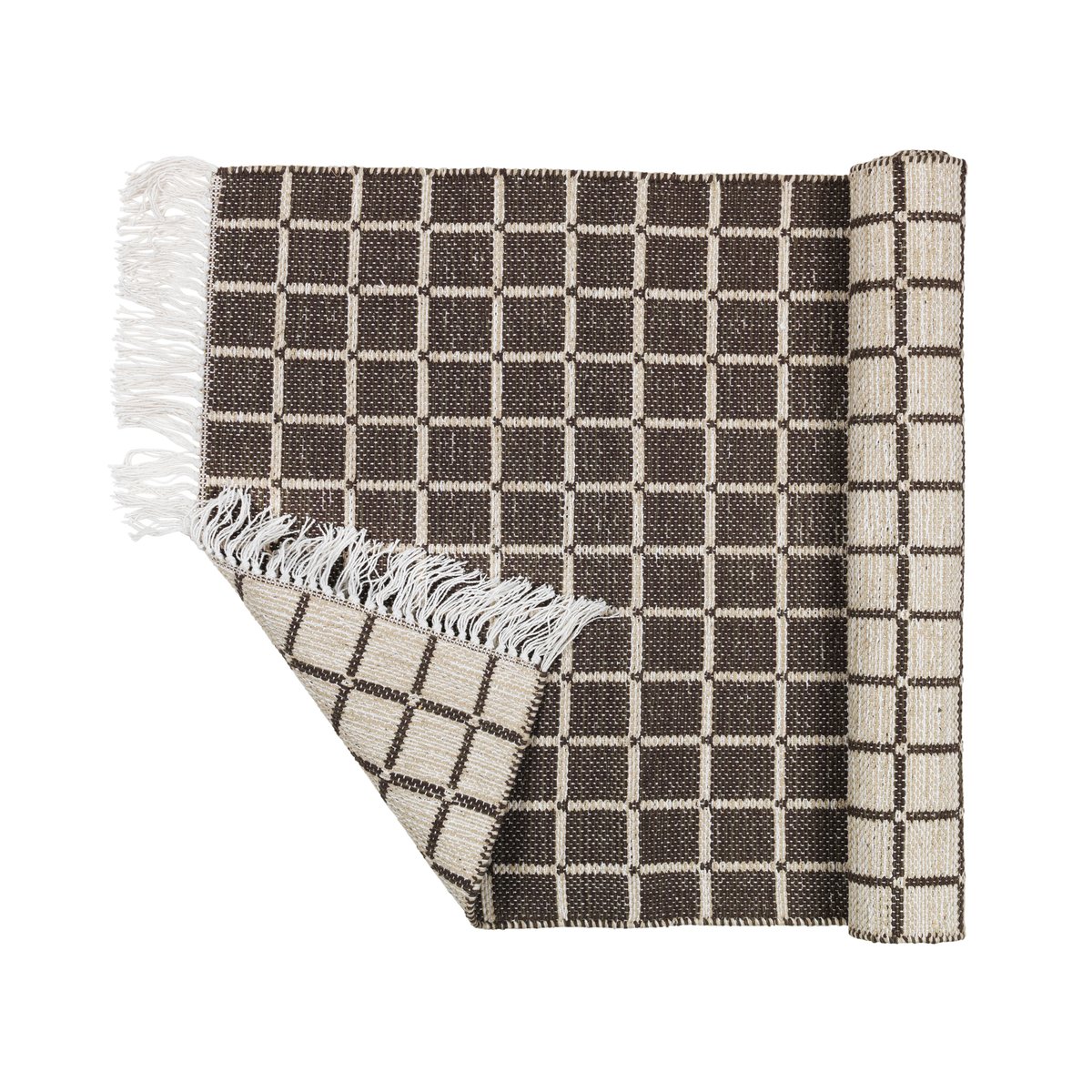 Henny puuvillamatto 70x140 cm Light grey-aubergine
