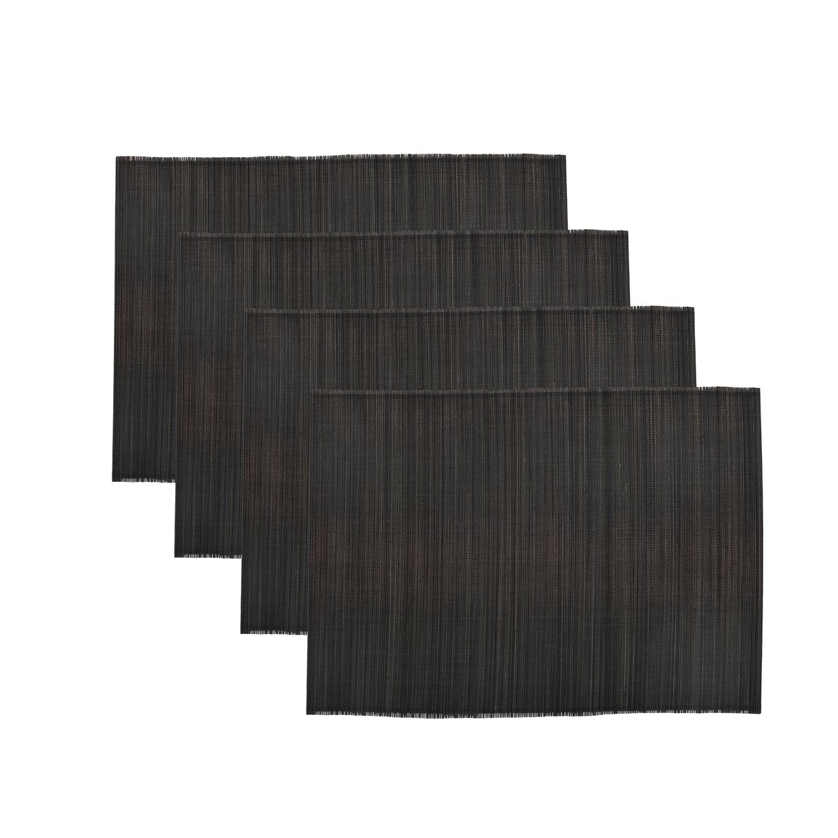 Bamb pöytätabletti 33x45 cm, 4-pakkaus Musta