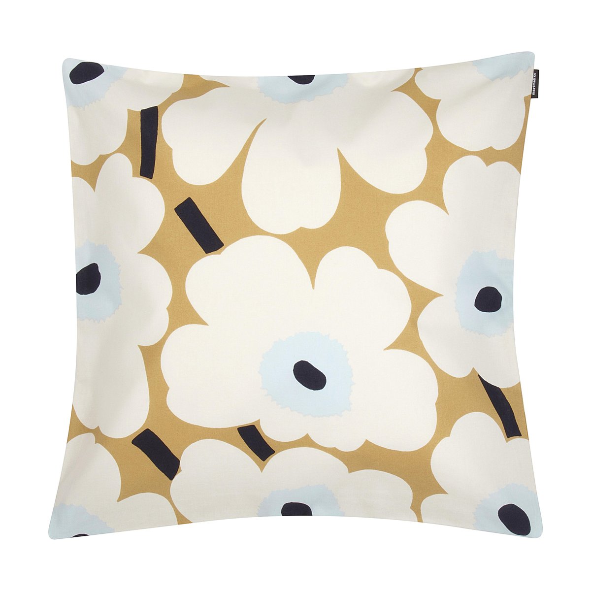 Pieni Unikko tyynynpäällinen beige-luonnonvalkoinen-sininen