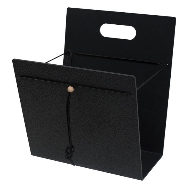 Magazine Holder Hippo, M Black-anthracite