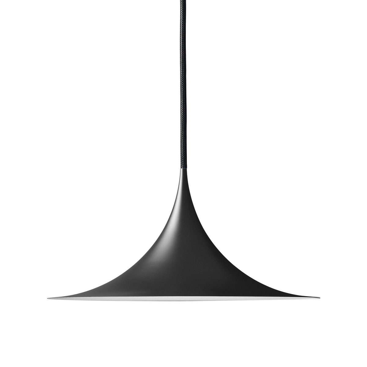 Semi valaisin Ø 30 cm mattamusta