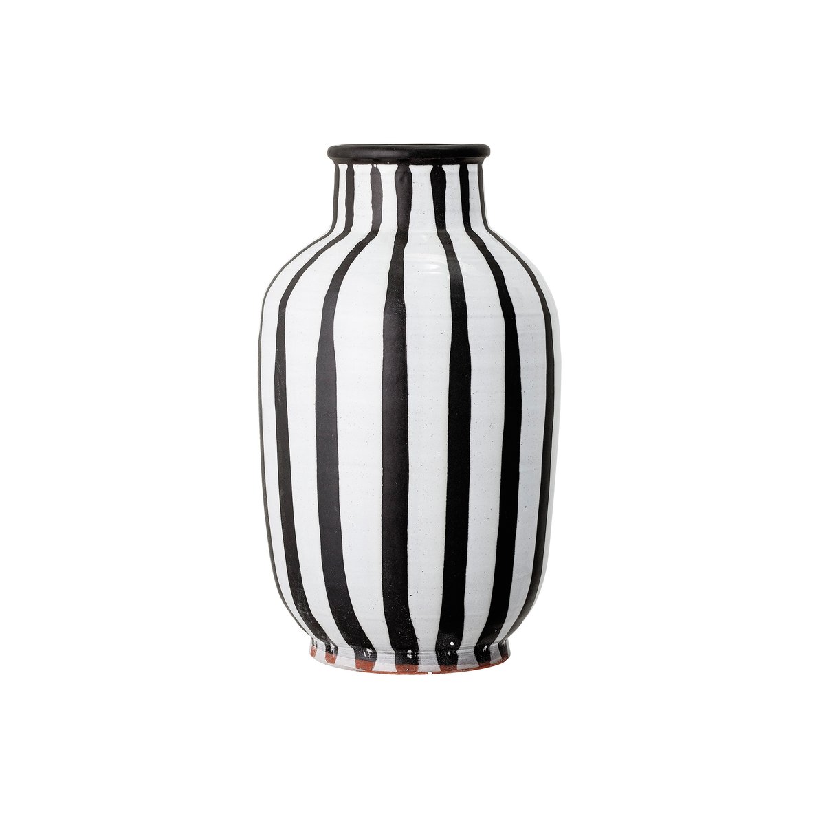 Schila maljakko terrakotta 44 cm Musta-valkoinen