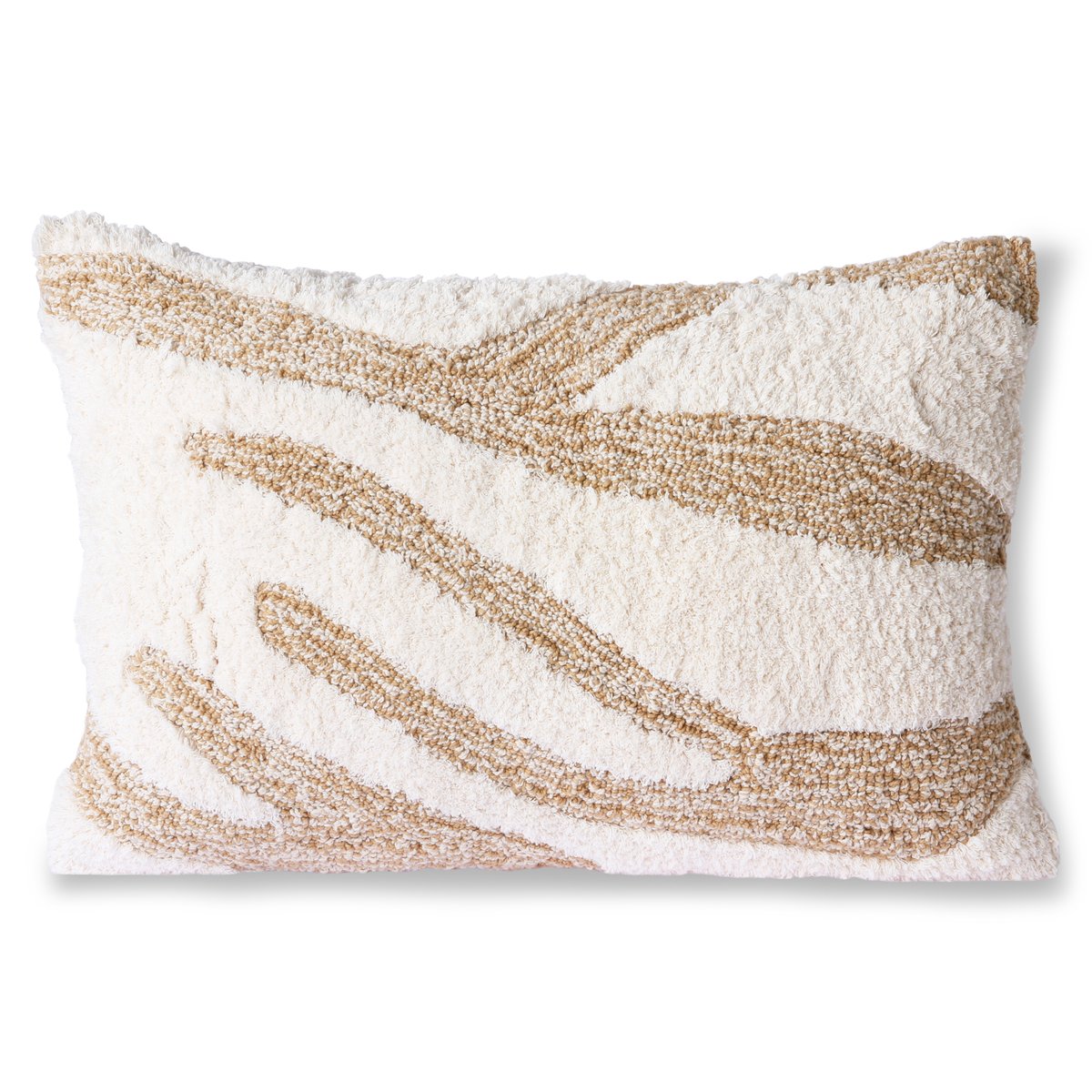 Fluffy tyyny 35x55 cm Valkoinen-beige