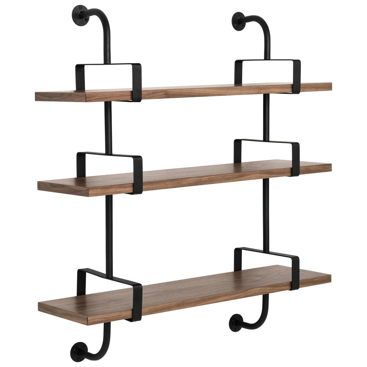 Démon hylly 3 hyllylevyä 95 cm Walnut