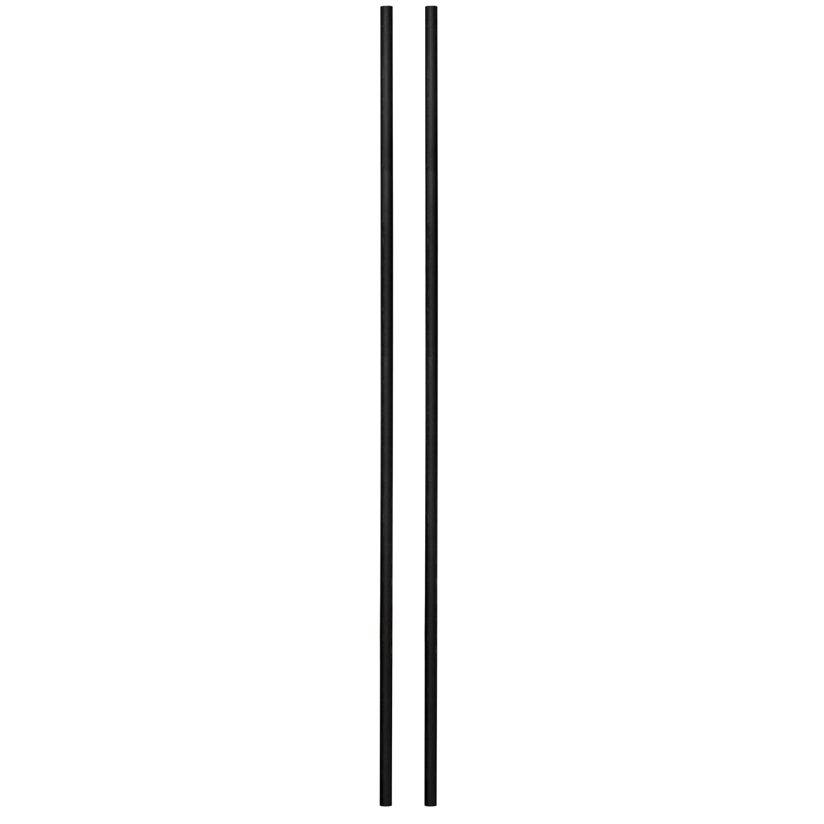 Moebe hyllyn jalat 115 cm 2-pakkaus Black