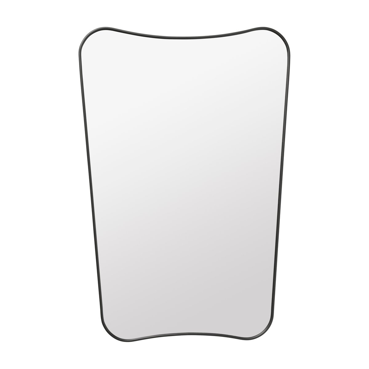 F.A.33 Rectangulaire peili musta messinki