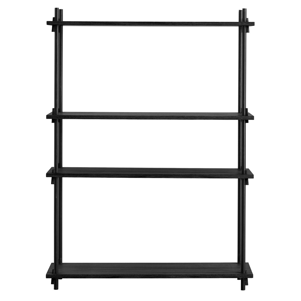 Moebe shelving system medium single Black