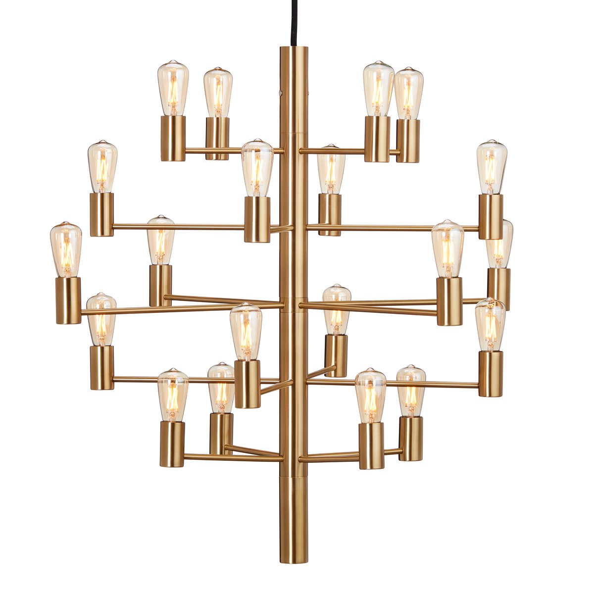Manola 20 kattokruunu Satin brass