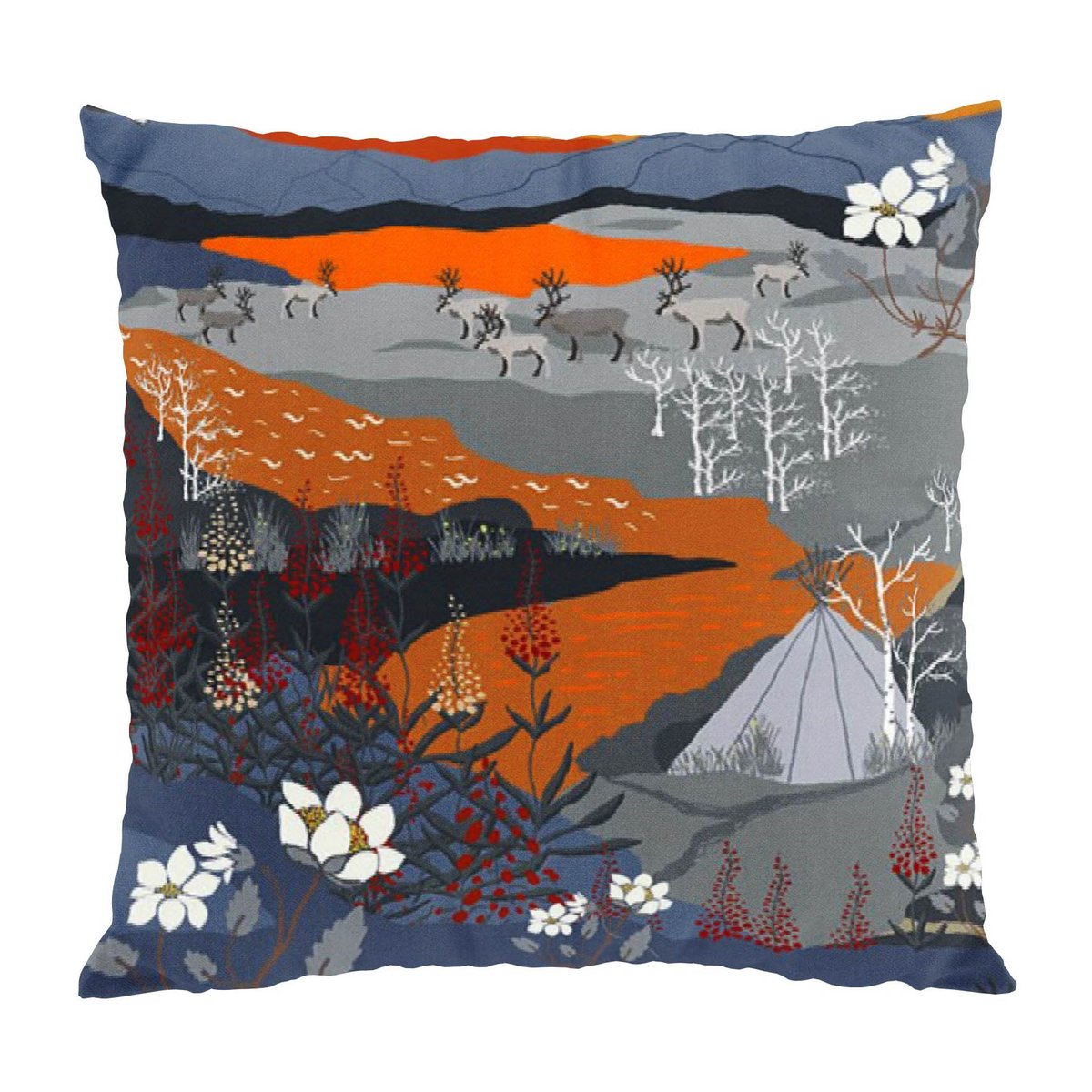 Fjällvandring tyynynpäällinen 47x47 cm Orange