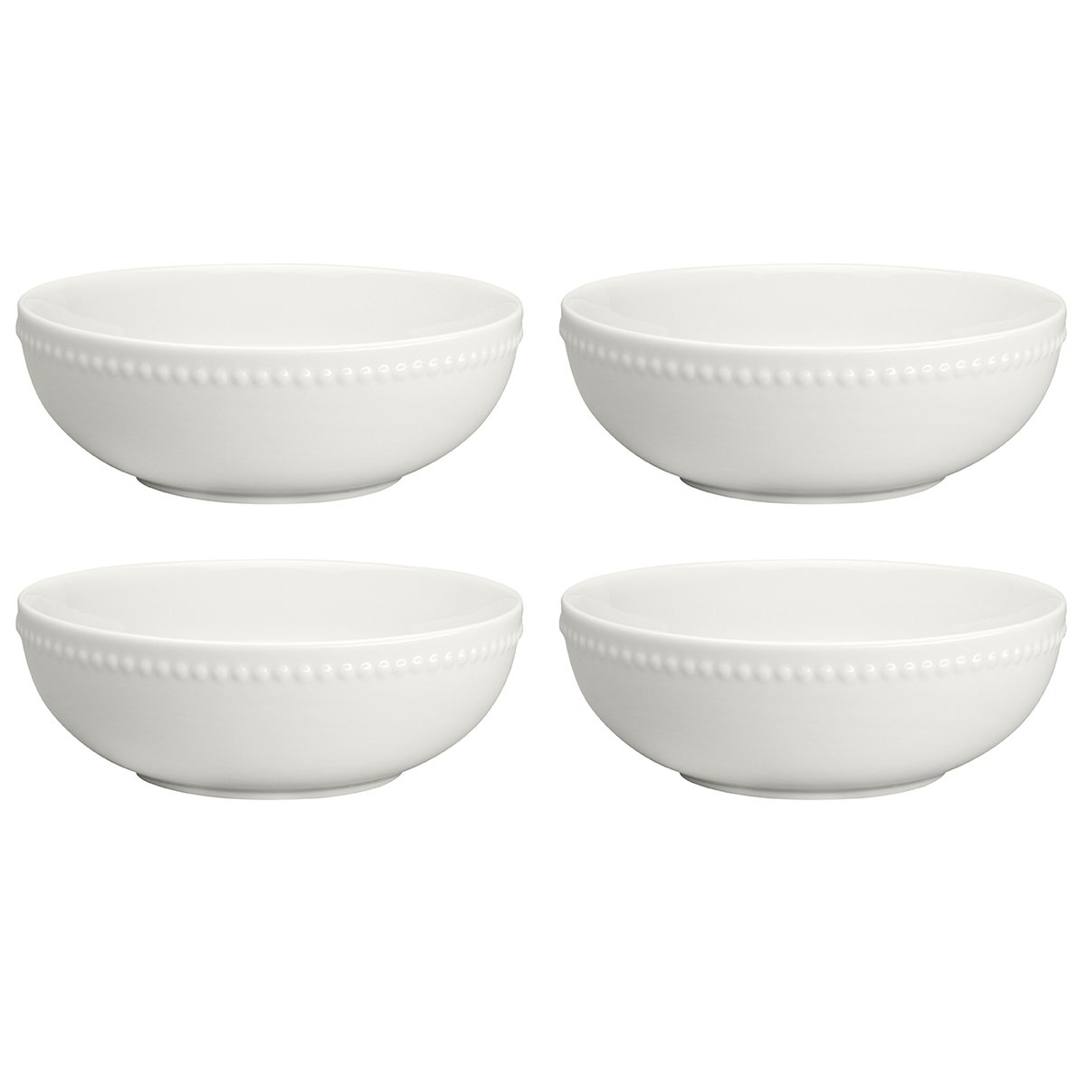 Dots aamiaiskulho 60 cl 4-pakkaus valkoinen
