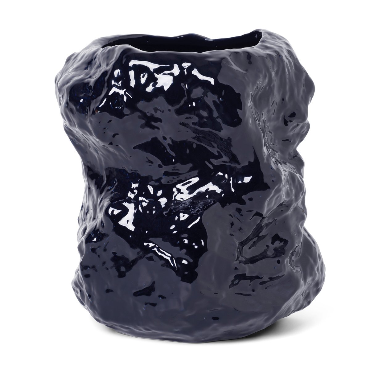 Tuck maljakko, 34 cm Sininen