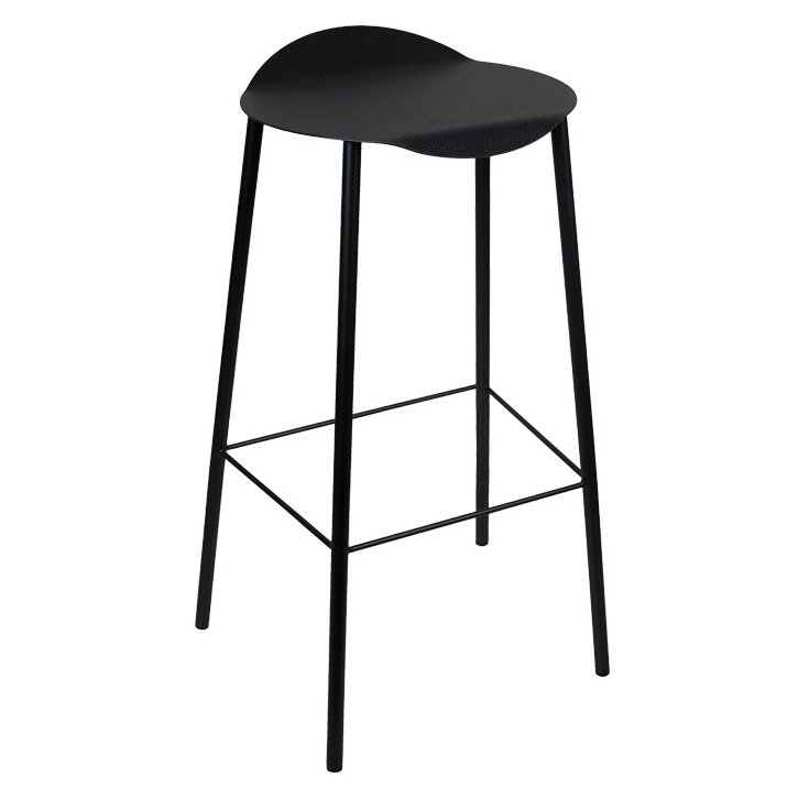 Flamingo Hippo -baarituoli Black-anthracite