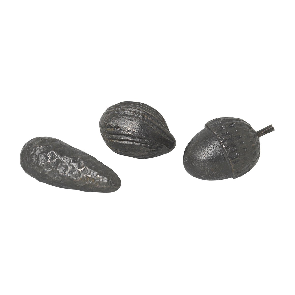 Winterland forest treats koristepähkinät 3-pack Black brass