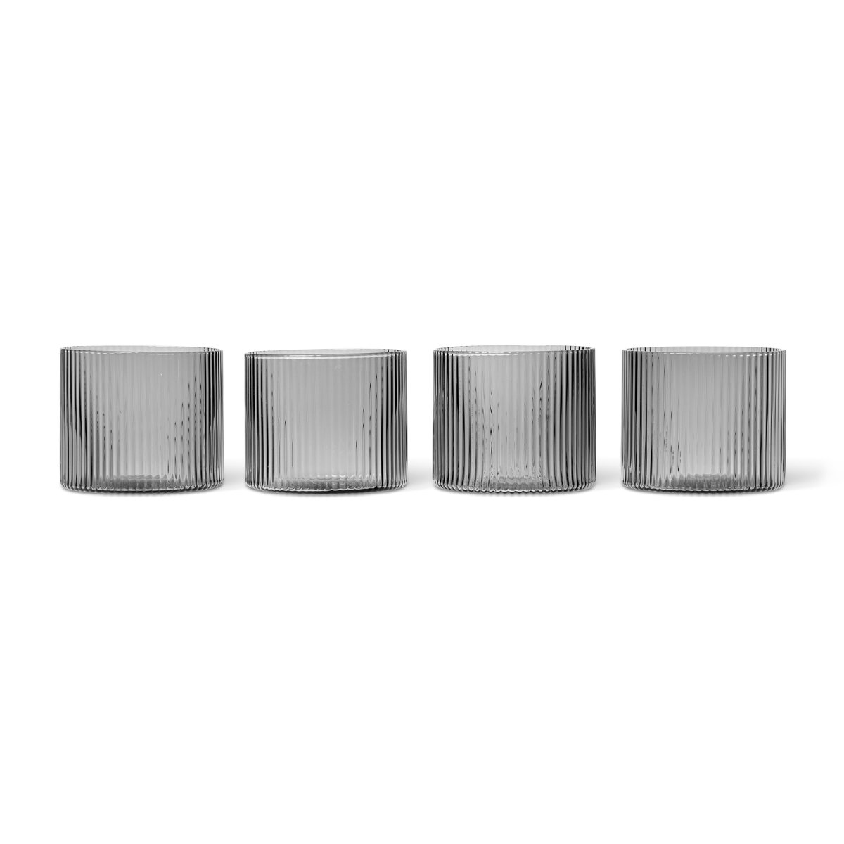 Ripple lasi matalat 4-pack Smoked Grey