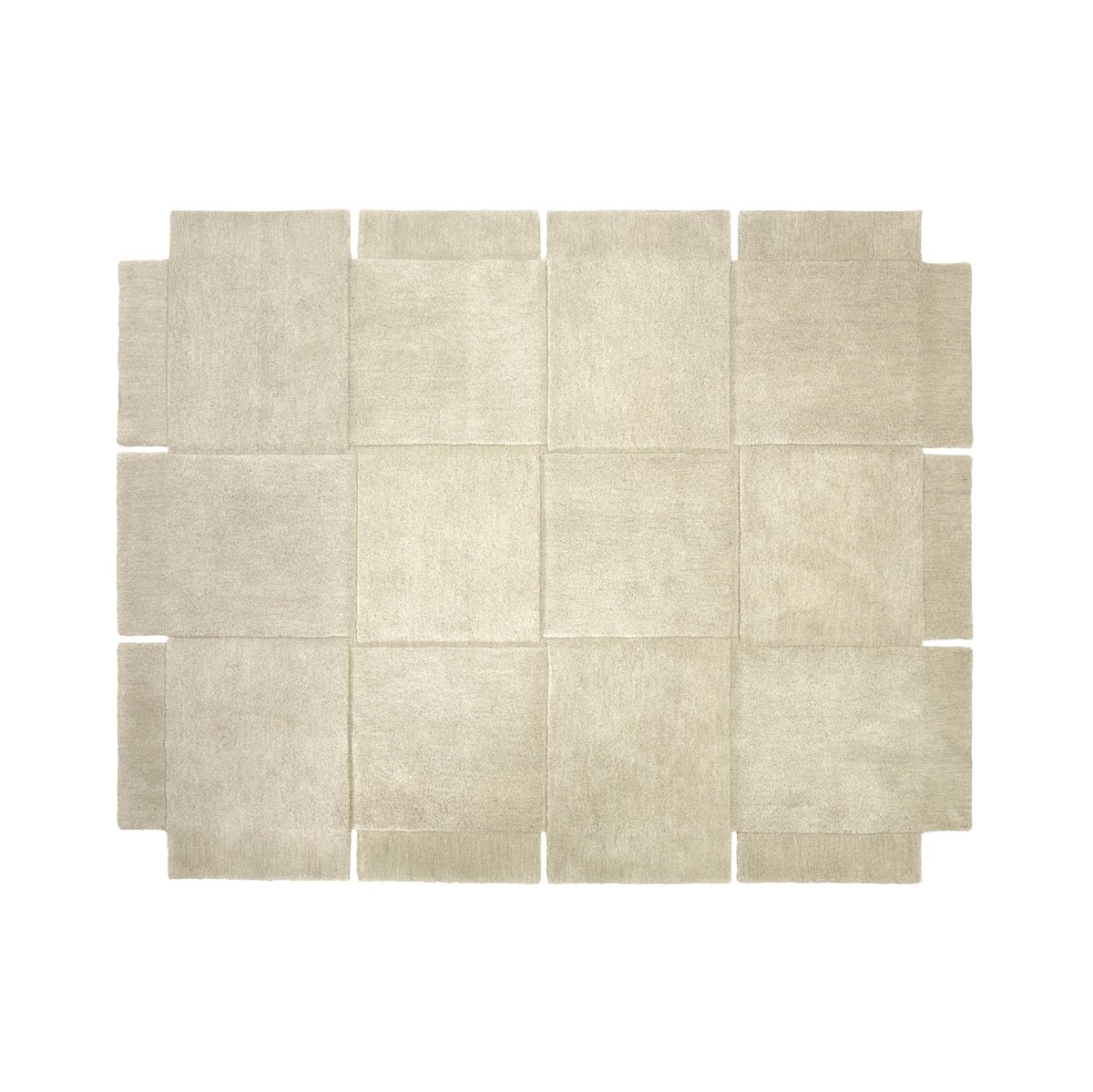 Basket matto beige 185x240 cm