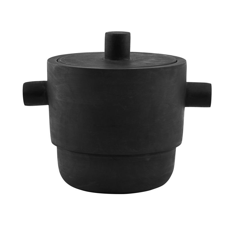 Ask jääpala-astia, 17 cm Musta