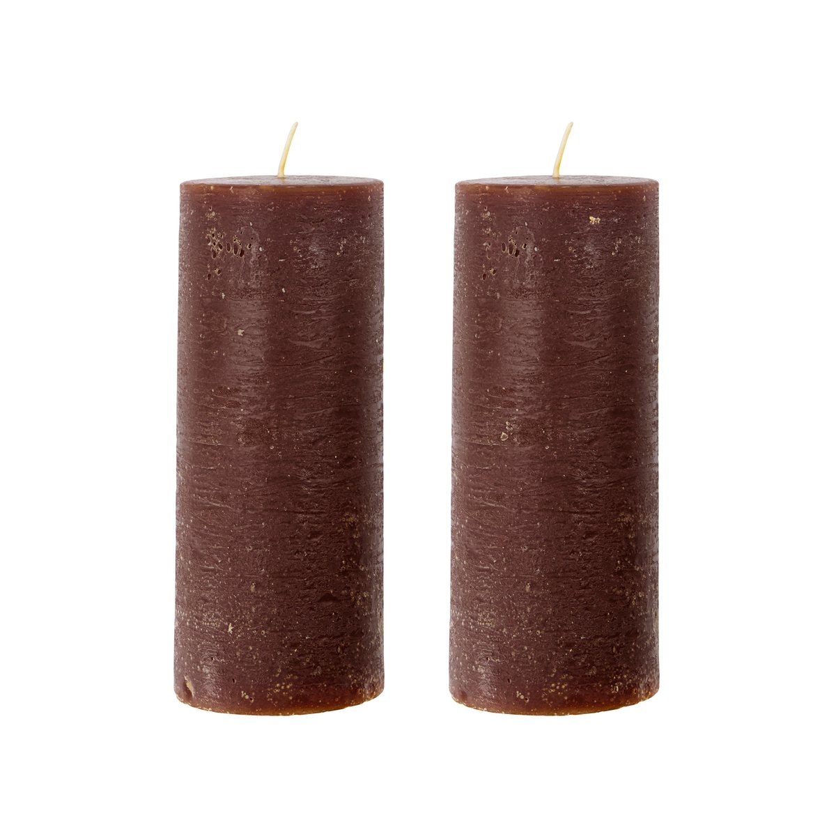 Rustic Wax kynttilä 15 cm 2-pack Cognac