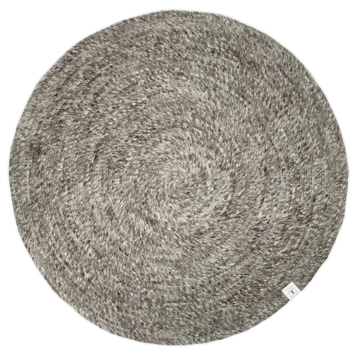 Merino villamatto pyöreä Ø 200 cm Harmaa