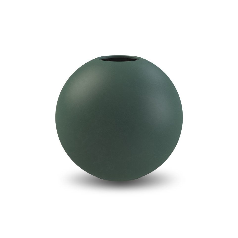 Ball maljakko dark green 10 cm