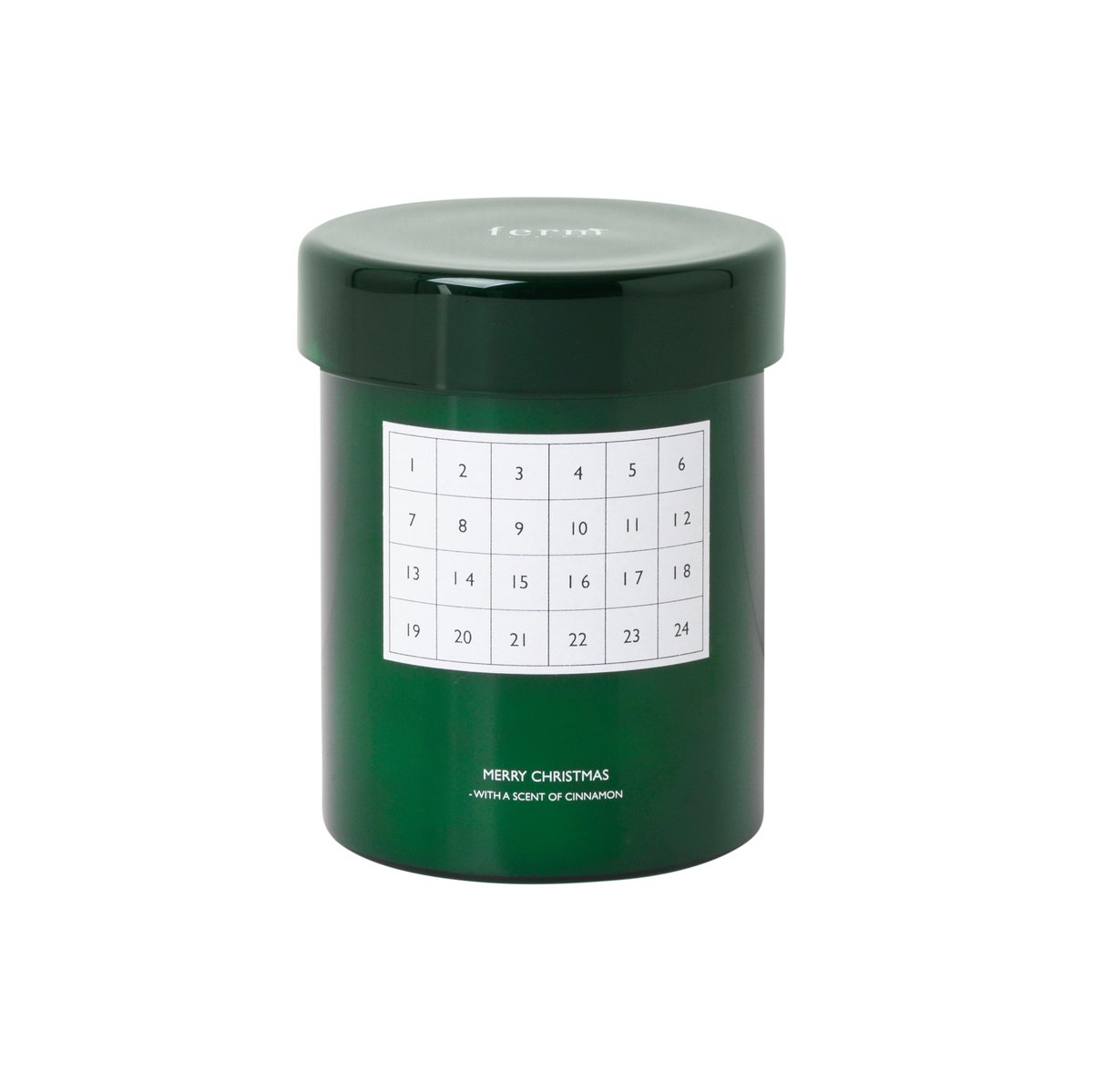 Christmas Calendar -tuoksukynttilä Vihreä