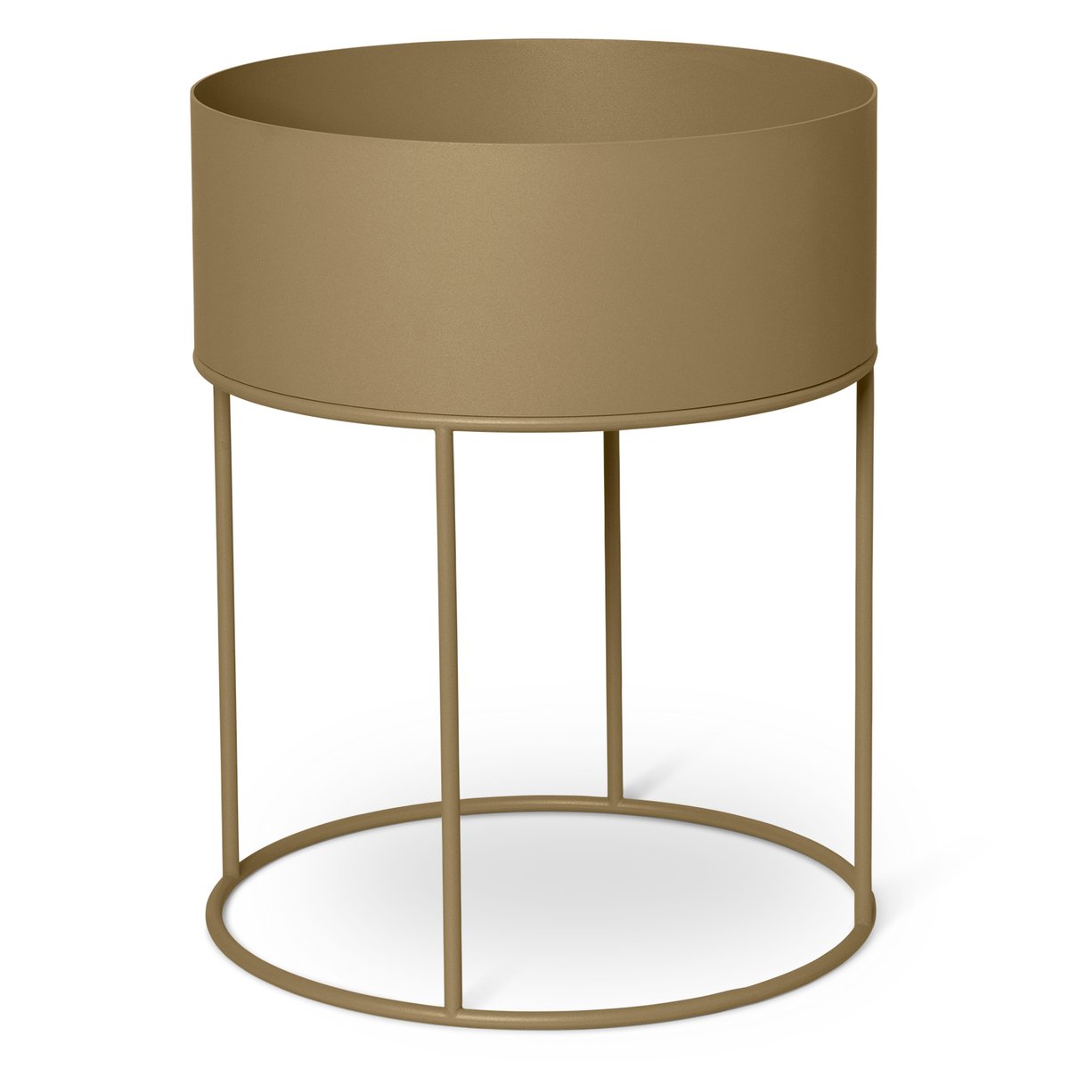 Ferm Living plant box pyöreä Olive