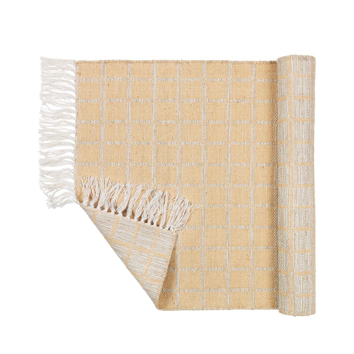 Henny puuvillamatto 70x140 cm Light grey-yellow