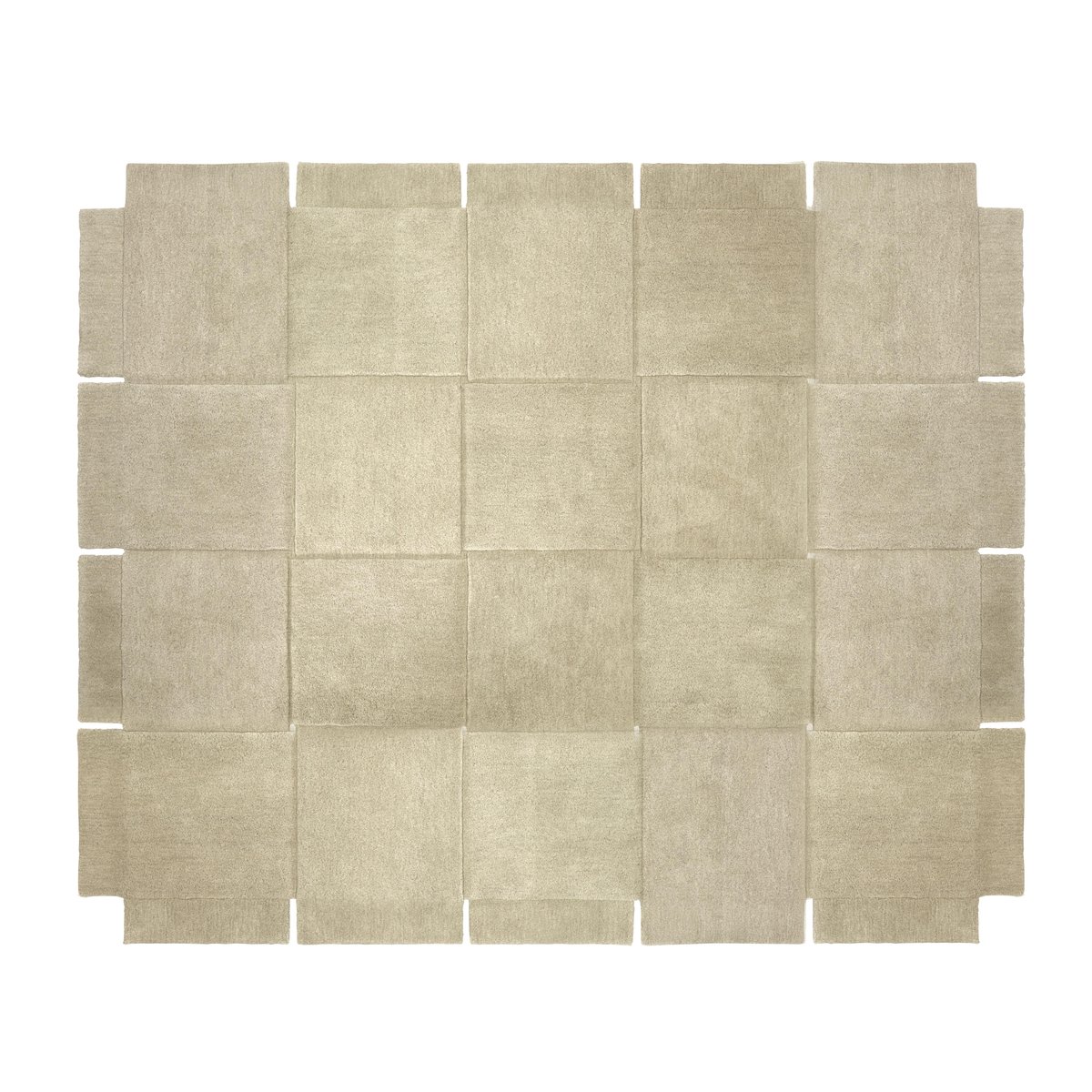 Basket matto beige 245x300 cm