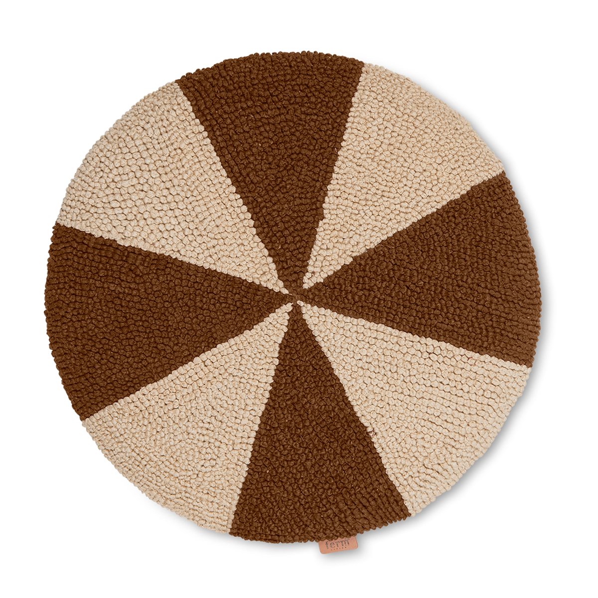 Arch pyöreä tyyny Ø40 cm Dark brick-Off white