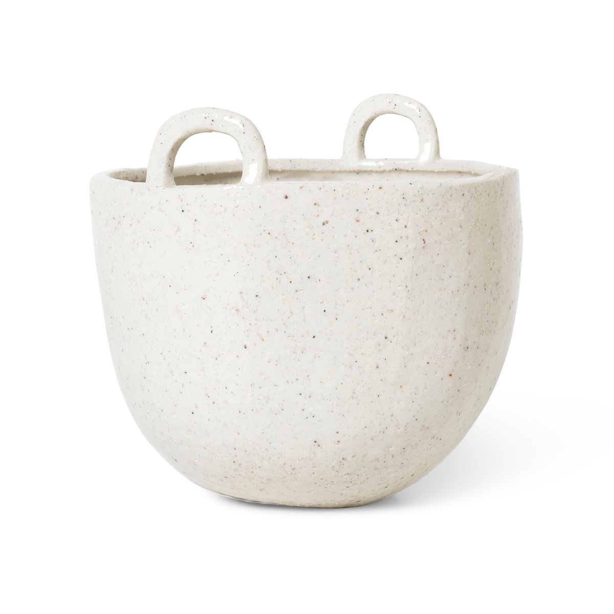 Speckle ruukku, 18,5 cm Off-white