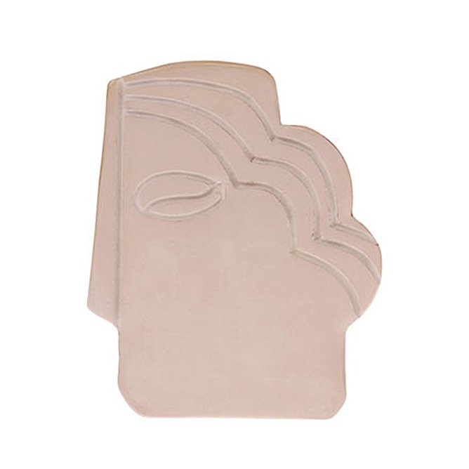 Face seinäkoriste pieni Taupe