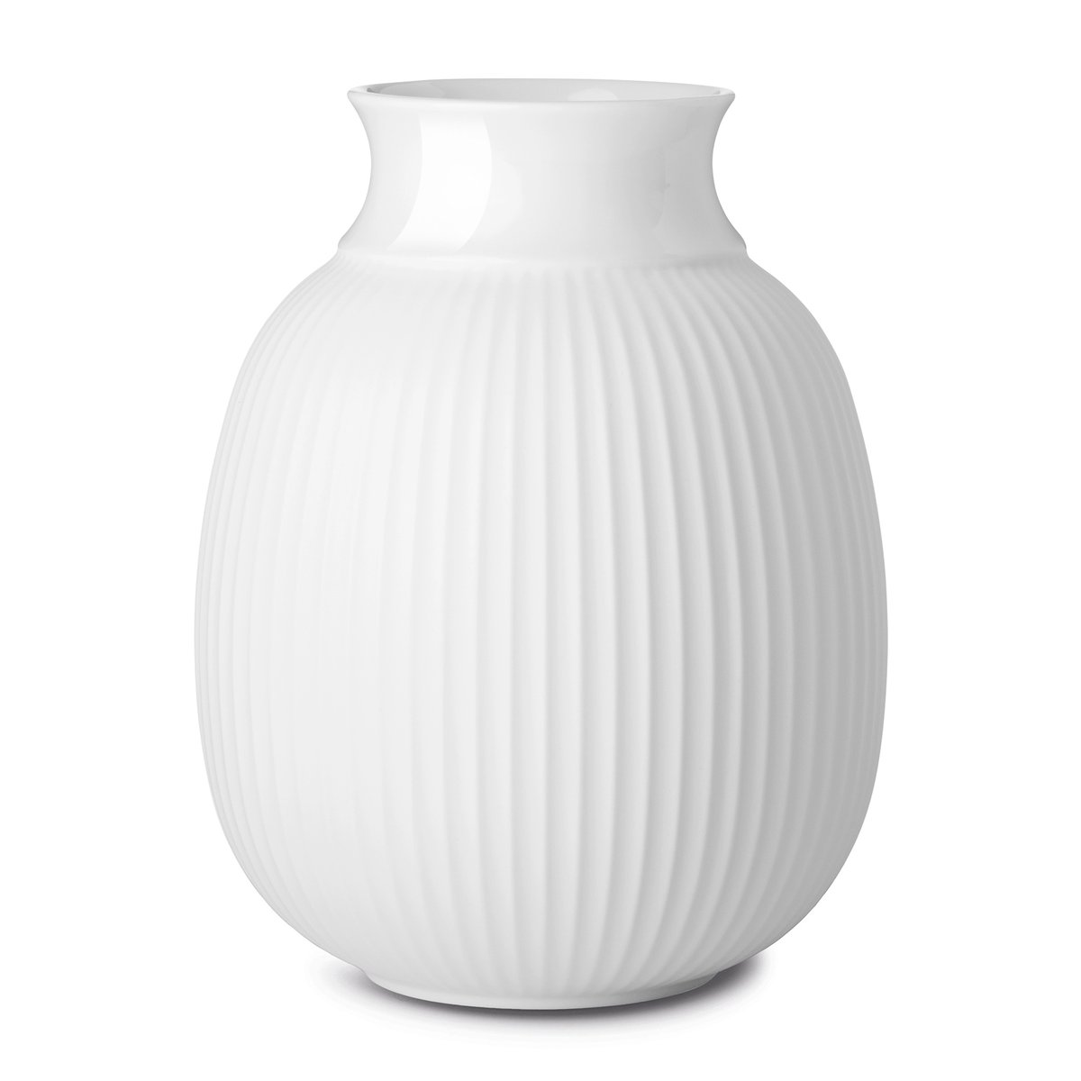 Lyngby Curve maljakko 12 cm Valkoinen