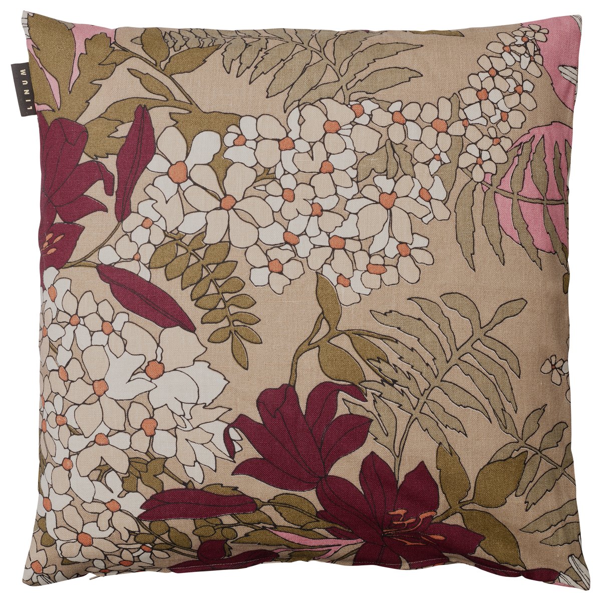 Utanmyra tyynyliina 50x50 cm Safaribeige